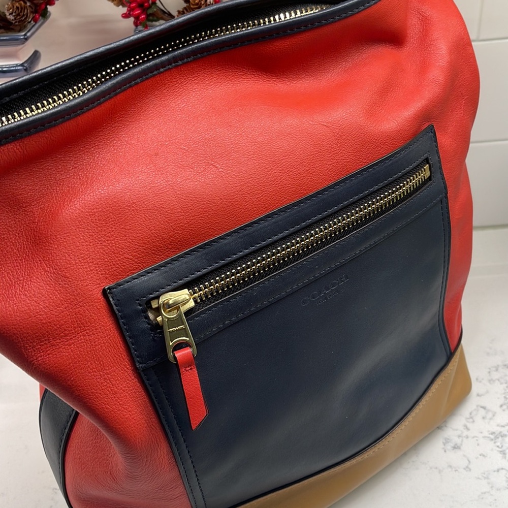 COACH Large Legacy Colorblock Handbag - Picture 5 of 16